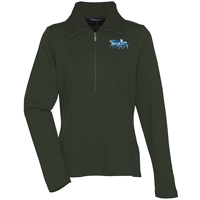 Custom Stratton Wool Blend 1/2-Zip Knit Pullover - Ladies'