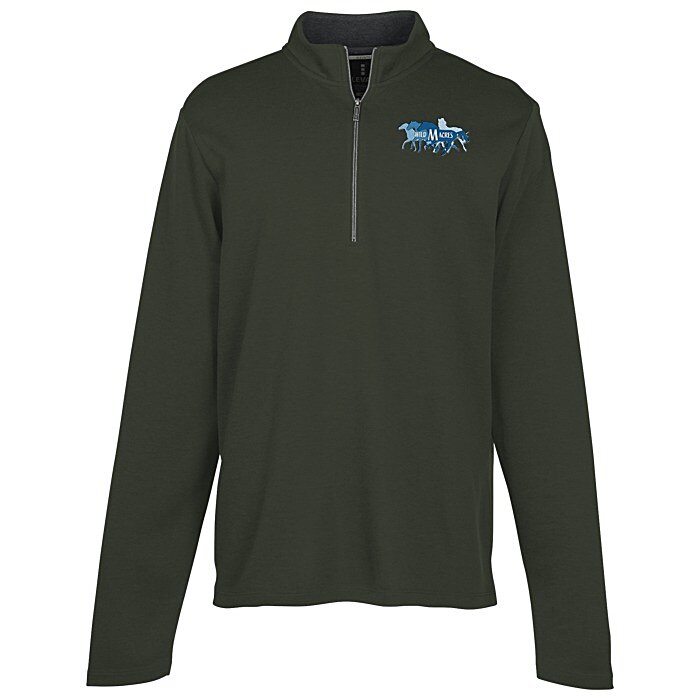 Custom Stratton Wool Blend 1/4-Zip Knit Pullover - Men's