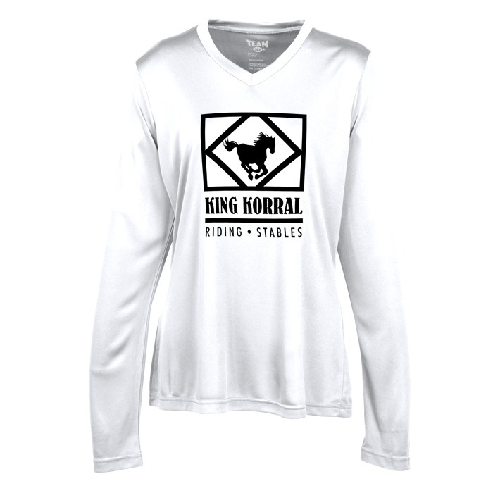 Custom Zone Performance Long Sleeve Tee - Ladies' - Screen