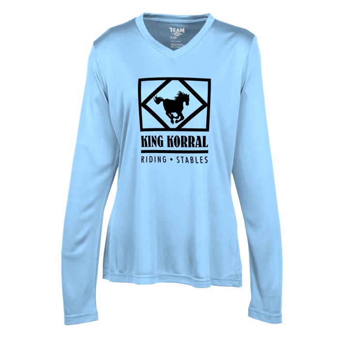 Custom Zone Performance Long Sleeve Tee - Ladies' - Screen