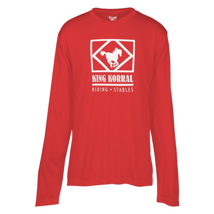 Custom Zone Performance Long Sleeve Tee - Men's - Screen