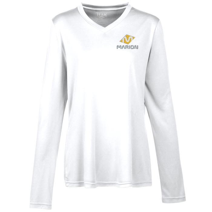 Custom Zone Performance Long Sleeve Tee - Ladies' - Embroidered