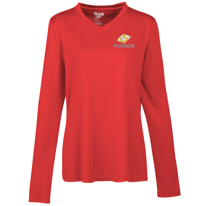 Custom Zone Performance Long Sleeve Tee - Ladies' - Embroidered