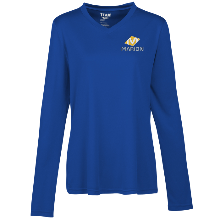 Custom Zone Performance Long Sleeve Tee - Ladies' - Embroidered