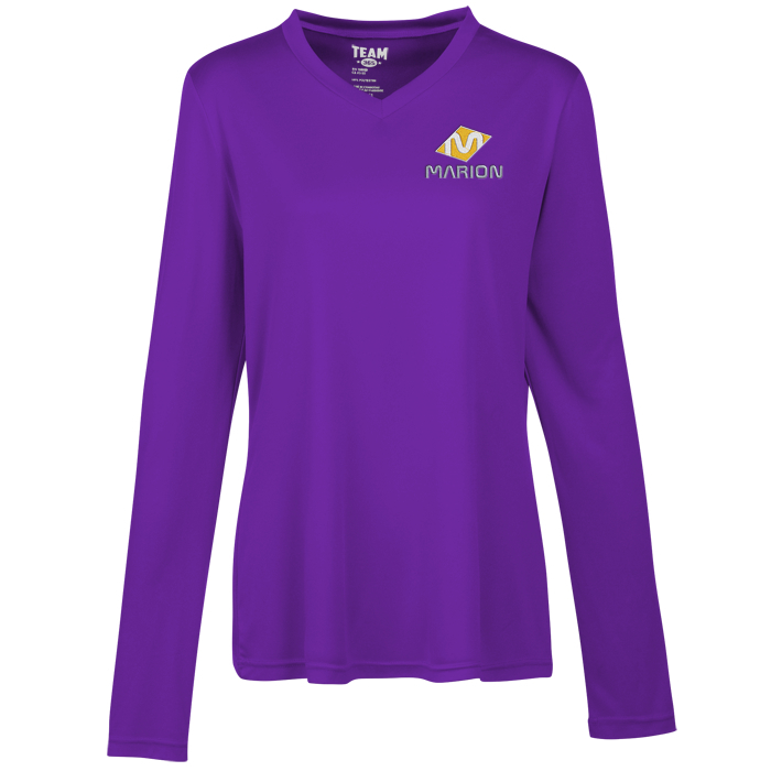 Custom Zone Performance Long Sleeve Tee - Ladies' - Embroidered