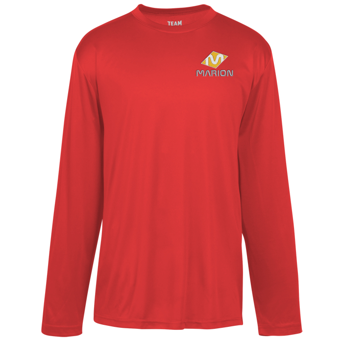 Custom Zone Performance Long Sleeve Tee - Men's - Embroidered