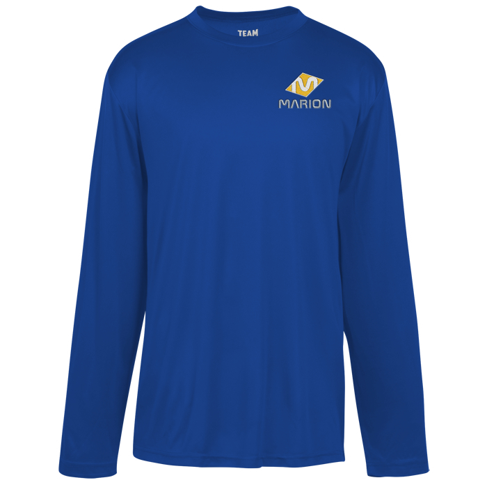 Custom Zone Performance Long Sleeve Tee - Men's - Embroidered