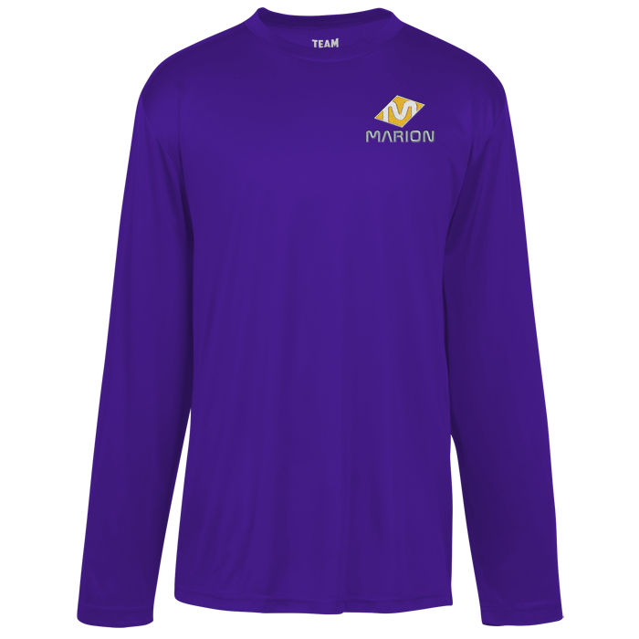 Custom Zone Performance Long Sleeve Tee - Men's - Embroidered