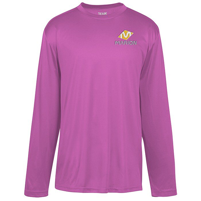 Custom Zone Performance Long Sleeve Tee - Men's - Embroidered
