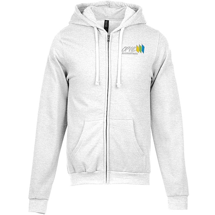 Custom M&O Knits Cotton Blend Full-Zip Sweatshirt - Embroidered
