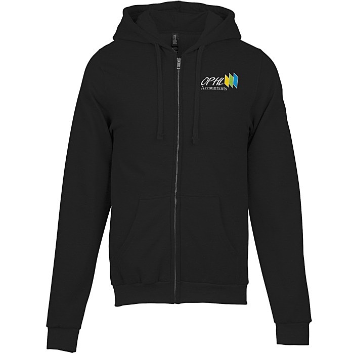 Custom M&O Knits Cotton Blend Full-Zip Sweatshirt - Embroidered