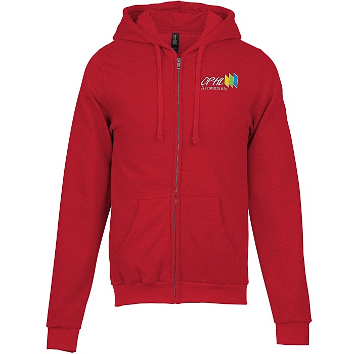 Custom M&O Knits Cotton Blend Full-Zip Sweatshirt - Embroidered