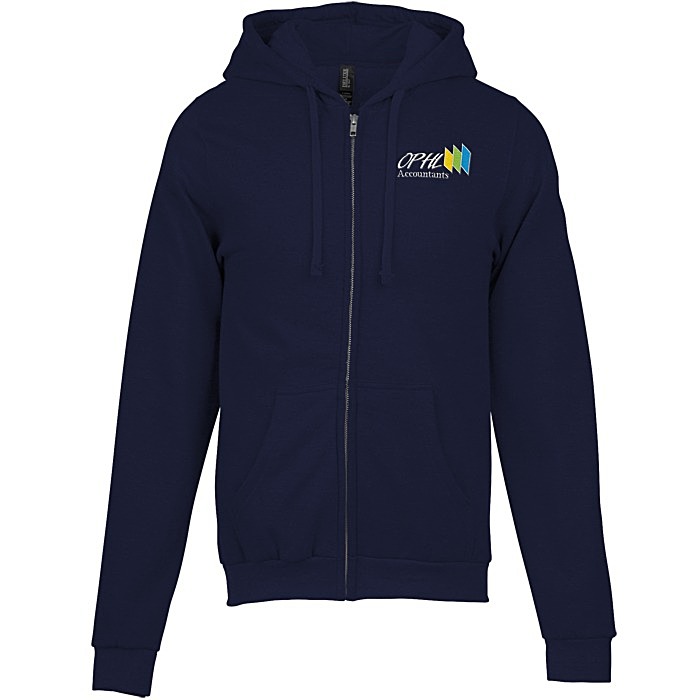 Custom M&O Knits Cotton Blend Full-Zip Sweatshirt - Embroidered