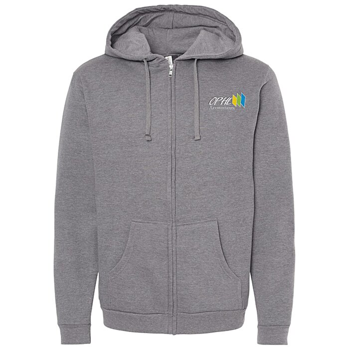 Custom M&O Knits Cotton Blend Full-Zip Sweatshirt - Embroidered
