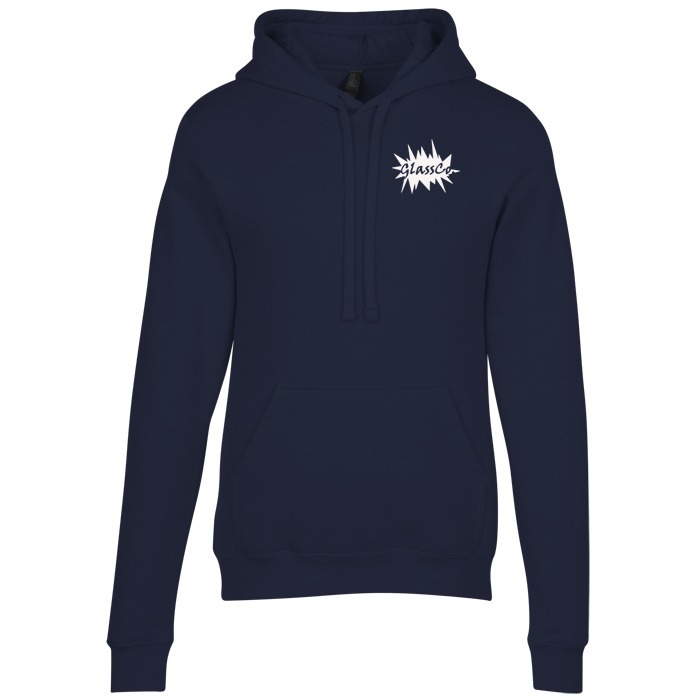 Custom M&O Knits Cotton Blend Hooded Sweatshirt - Screen