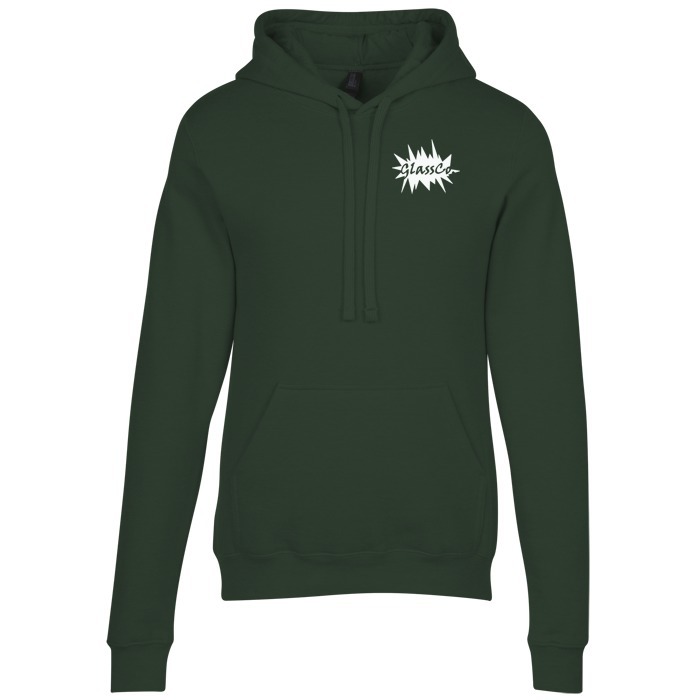 Custom M&O Knits Cotton Blend Hooded Sweatshirt - Screen