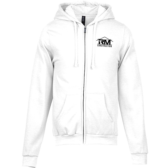 Custom M&O Knits Cotton Blend Full-Zip Sweatshirt - Screen