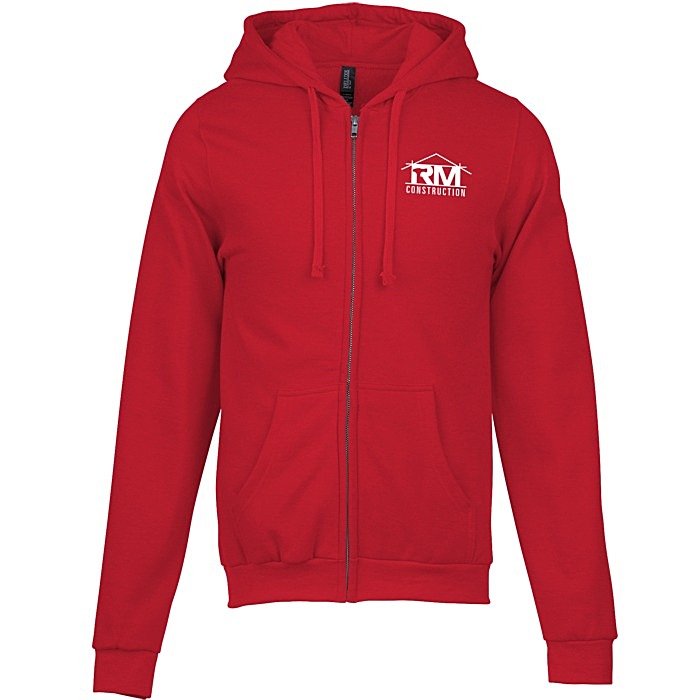 Custom M&O Knits Cotton Blend Full-Zip Sweatshirt - Screen