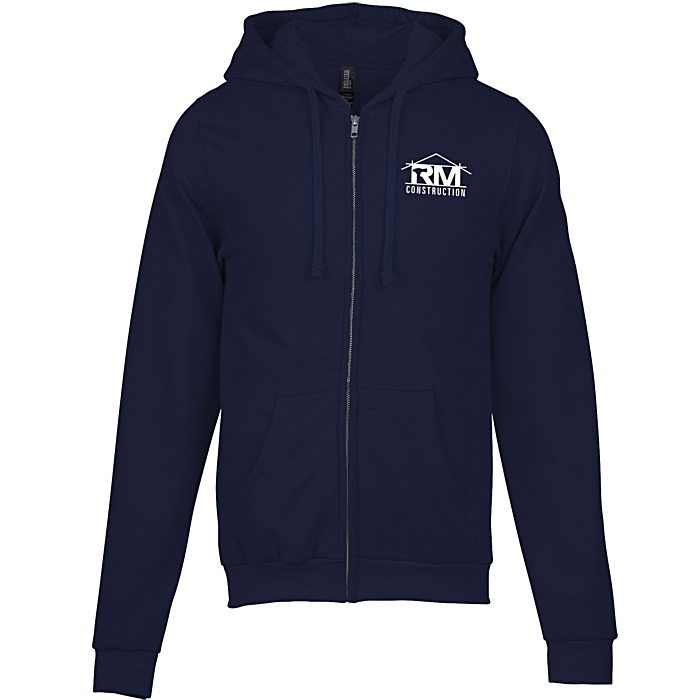 Custom M&O Knits Cotton Blend Full-Zip Sweatshirt - Screen