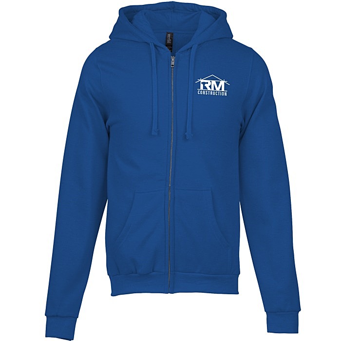 Custom M&O Knits Cotton Blend Full-Zip Sweatshirt - Screen