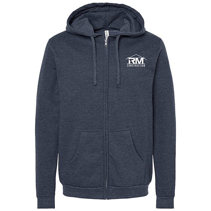 Custom M&O Knits Cotton Blend Full-Zip Sweatshirt - Screen
