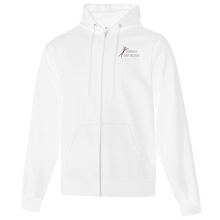 Custom Everyday Full-Zip Hooded Sweatshirt - Embroidered