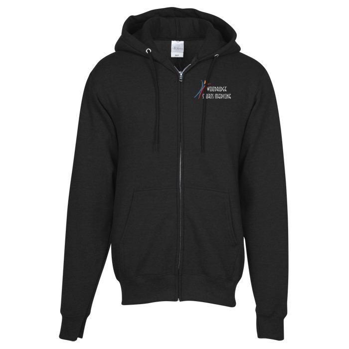 Custom Everyday Full-Zip Hooded Sweatshirt - Embroidered
