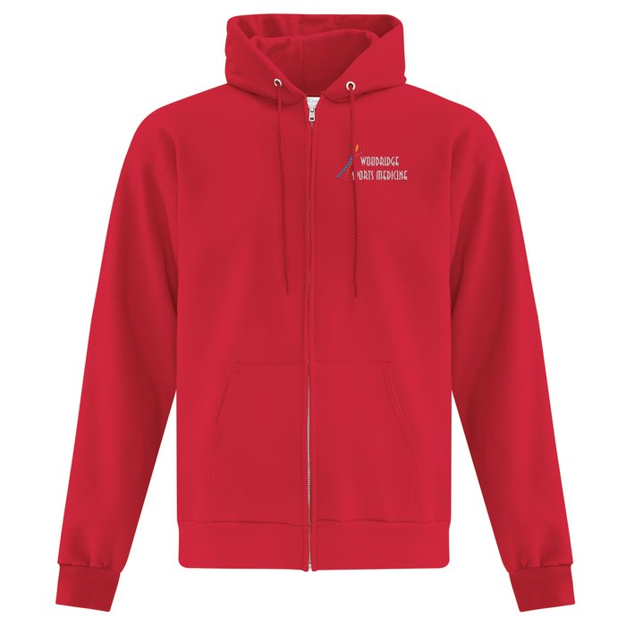 Custom Everyday Full-Zip Hooded Sweatshirt - Embroidered