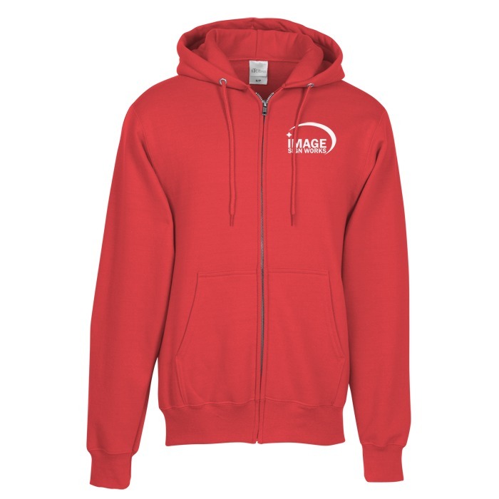 Custom Everyday Full-Zip Hooded Sweatshirt - Screen