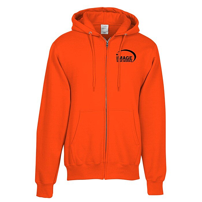 Custom Everyday Full-Zip Hooded Sweatshirt - Screen