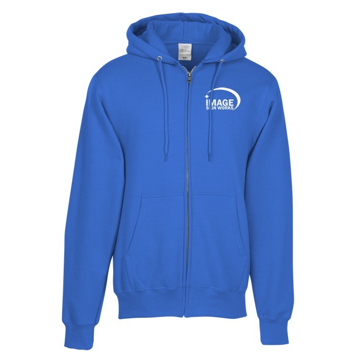 Custom Everyday Full-Zip Hooded Sweatshirt - Screen