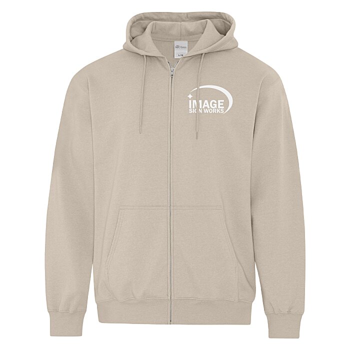 Custom Everyday Full-Zip Hooded Sweatshirt - Screen