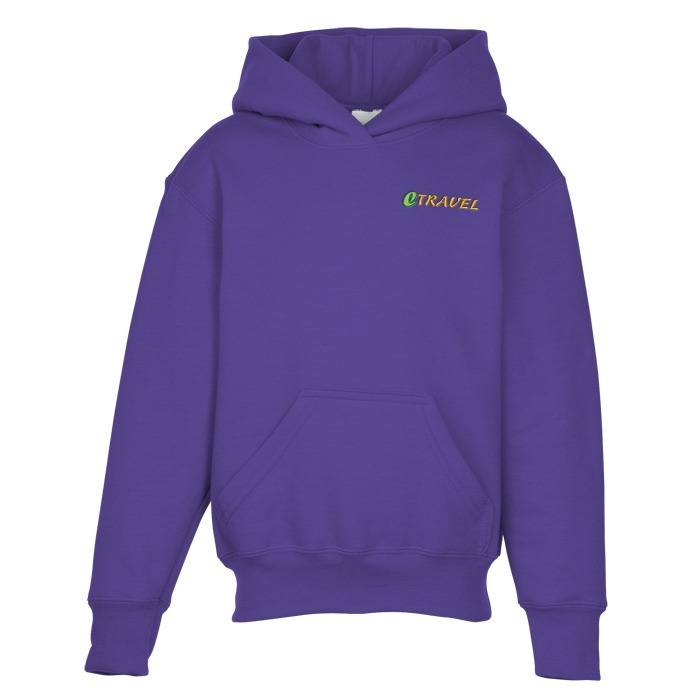 Custom Everyday Hooded Sweatshirt - Youth - Embroidered