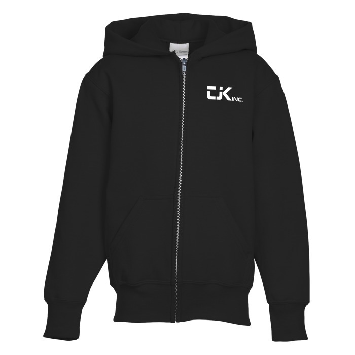 Custom Everyday Full-Zip Hooded Sweatshirt - Youth - Screen