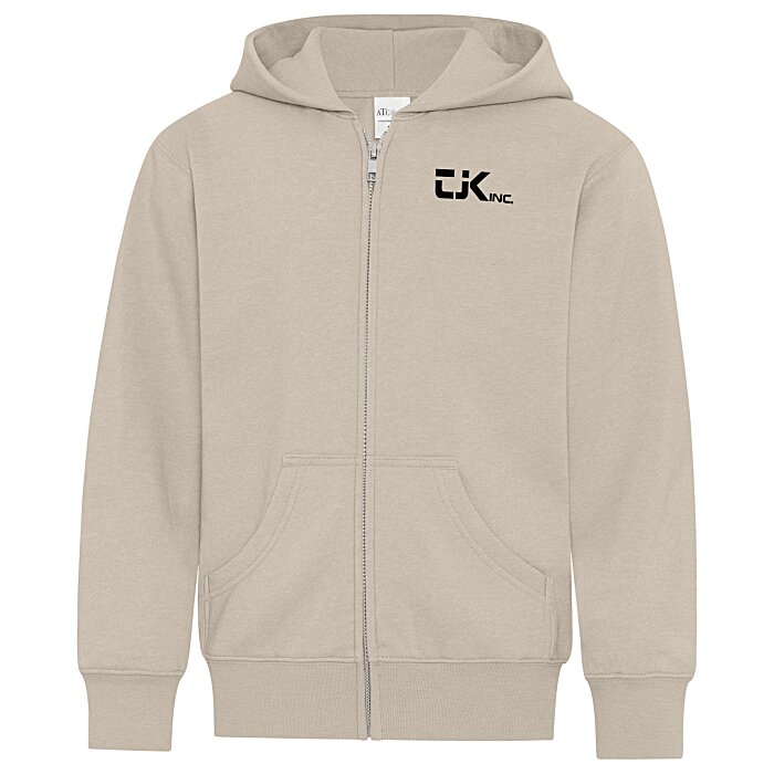 Custom Everyday Full-Zip Hooded Sweatshirt - Youth - Screen