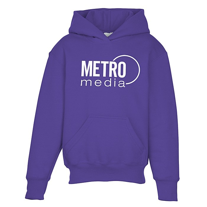 Custom Everyday Hooded Sweatshirt - Youth - Screen