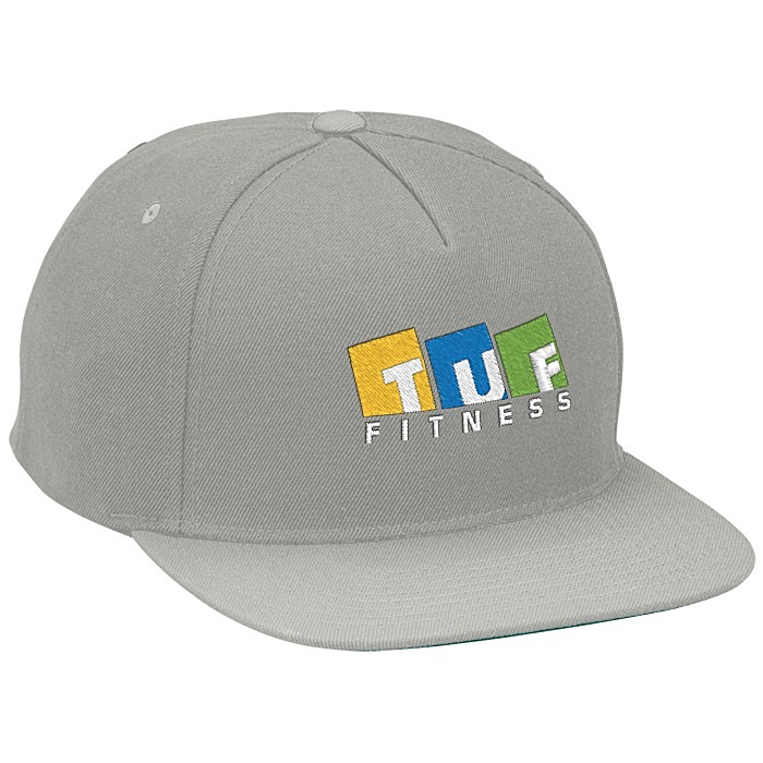 Custom Yupoong Five Panel Wool Blend Snapback Cap