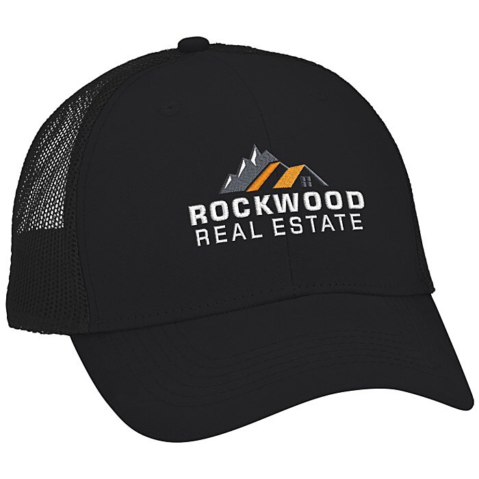 Custom Colourblocked Twill Meshback Cap