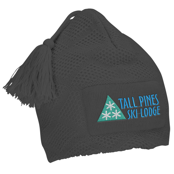 Custom Diamond Knit Pom-Pom Beanie - 24 hr