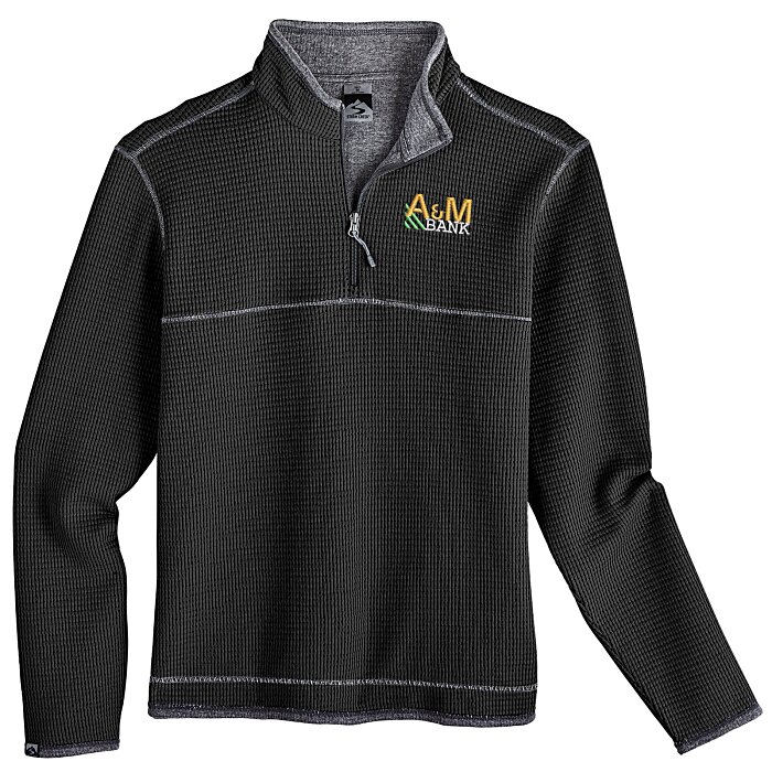 Custom Storm Creek Jarret Waffle Knit 1/4-Zip Fleece - Men's