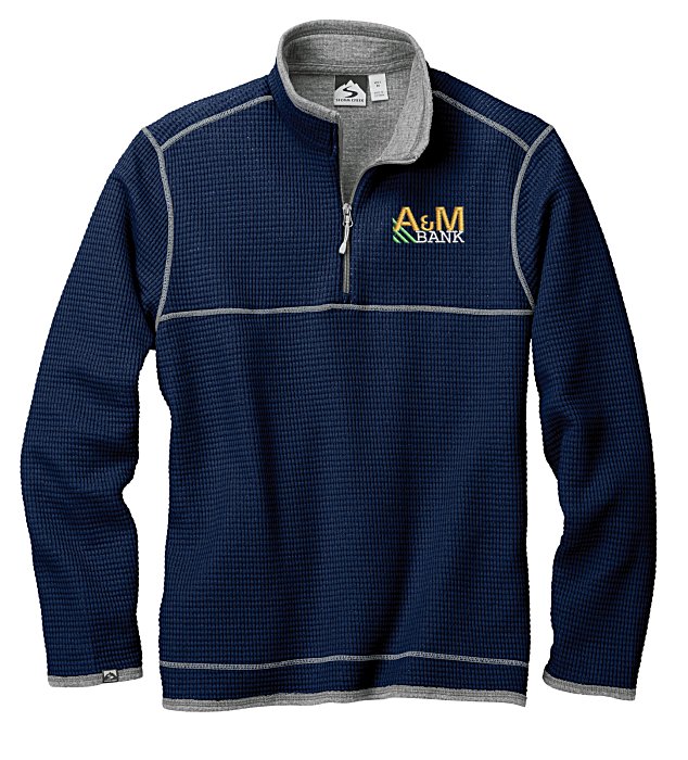 Custom Storm Creek Jarret Waffle Knit 1/4-Zip Fleece - Men's