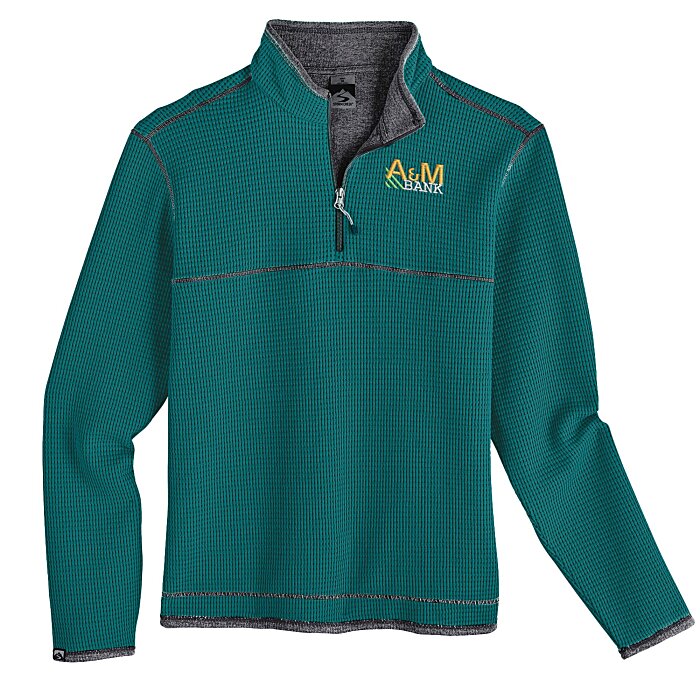 Custom Storm Creek Jarret Waffle Knit 1/4-Zip Fleece - Men's