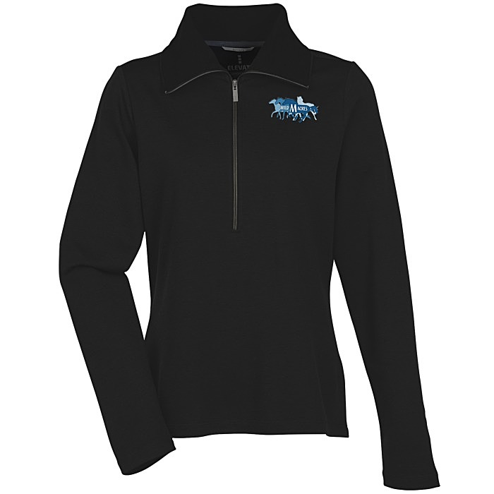 Custom Stratton Wool Blend 1/2-Zip Knit Pullover - Ladies' - 24 hr