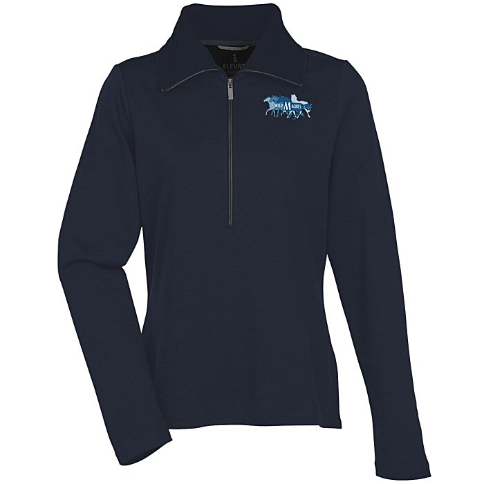 Custom Stratton Wool Blend 1/2-Zip Knit Pullover - Ladies' - 24 hr