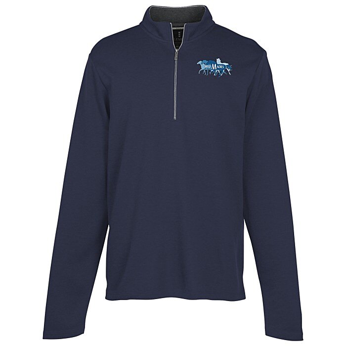 Custom Stratton Wool Blend 1/4-Zip Knit Pullover - Men's - 24 hr