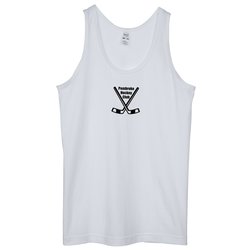 Custom M&O Fine Jersey Tank - White - Screen