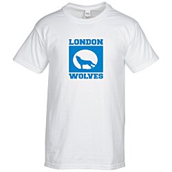 Custom M&O Ringspun Cotton T-Shirt - White - Screen