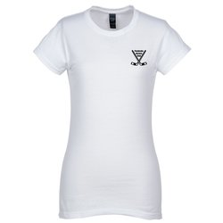 Custom M&O Fine Jersey T-Shirt - Ladies' - White - Screen