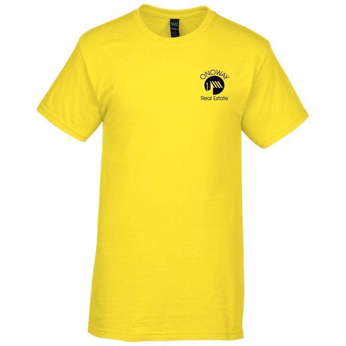 Custom M&O Gold Soft Touch T-Shirt - Colours - Screen