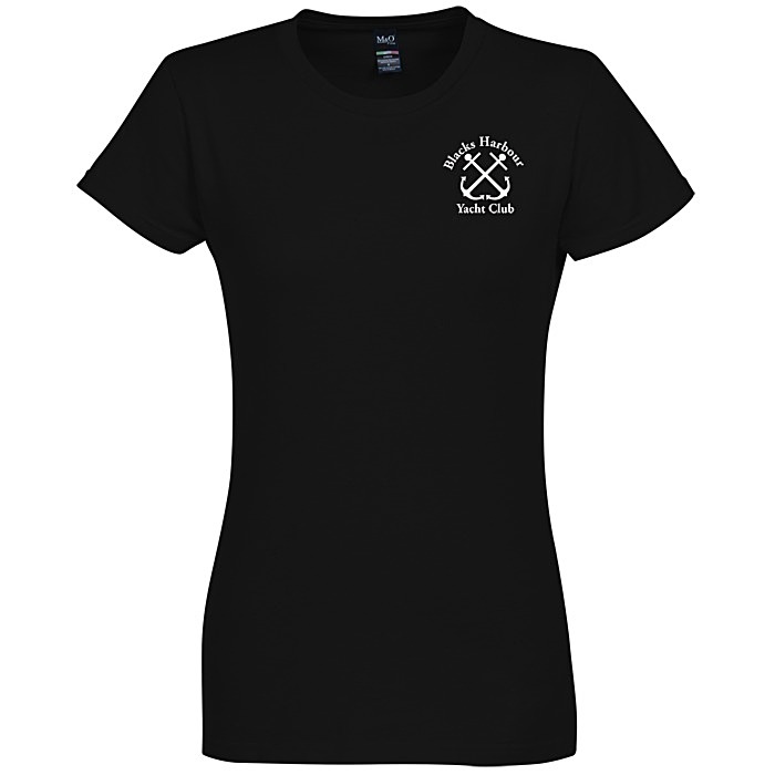 Custom M&O Fine Jersey T-Shirt - Ladies' - Colours - Screen